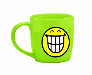 Zak Designs Smiley Grinning Emoji Green Espresso Mug 7.5cl RRP £3.99 CLEARANCE XL £1